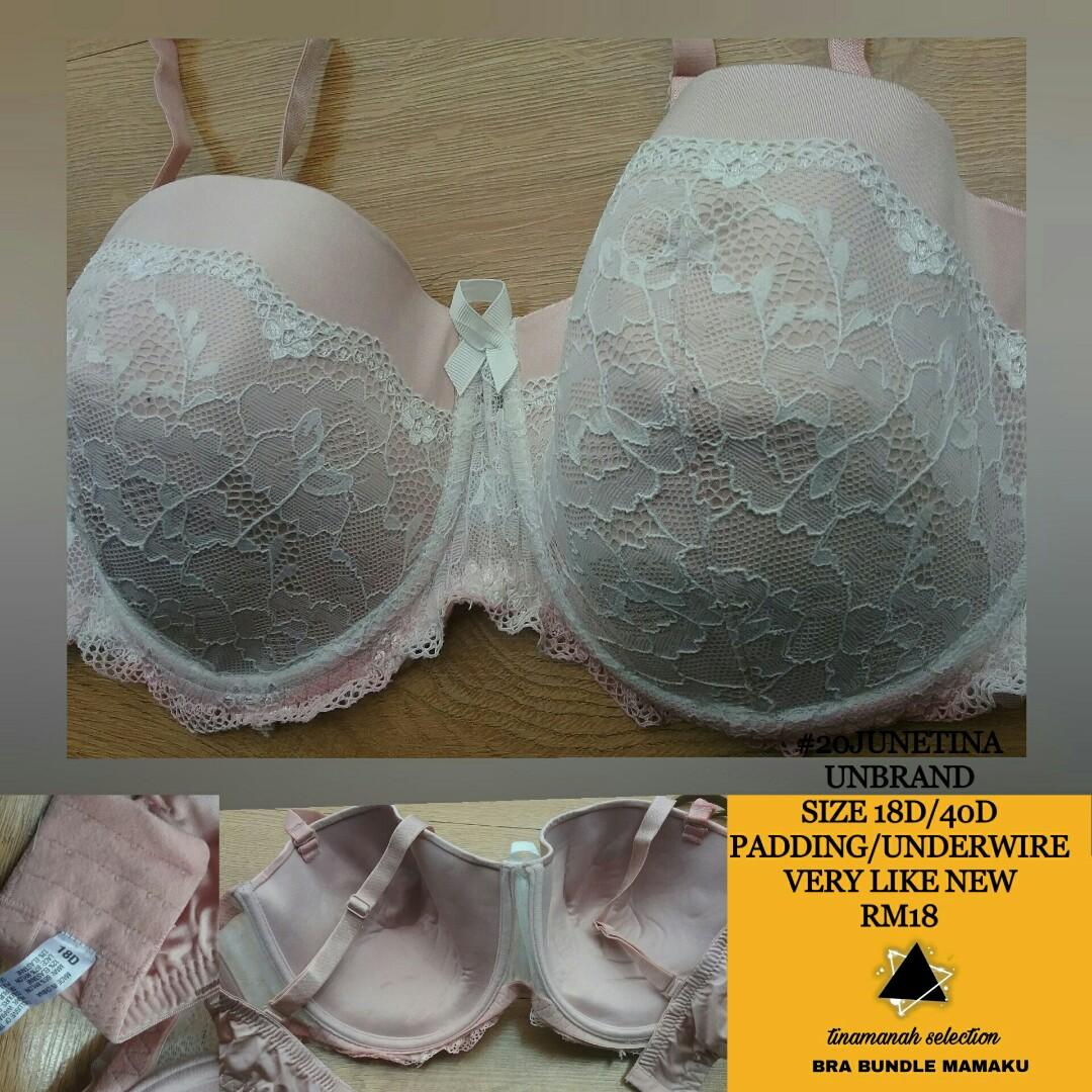 Bra plus size size 40D used like new, Women's Fashion, Tops, Blouses on  Carousell