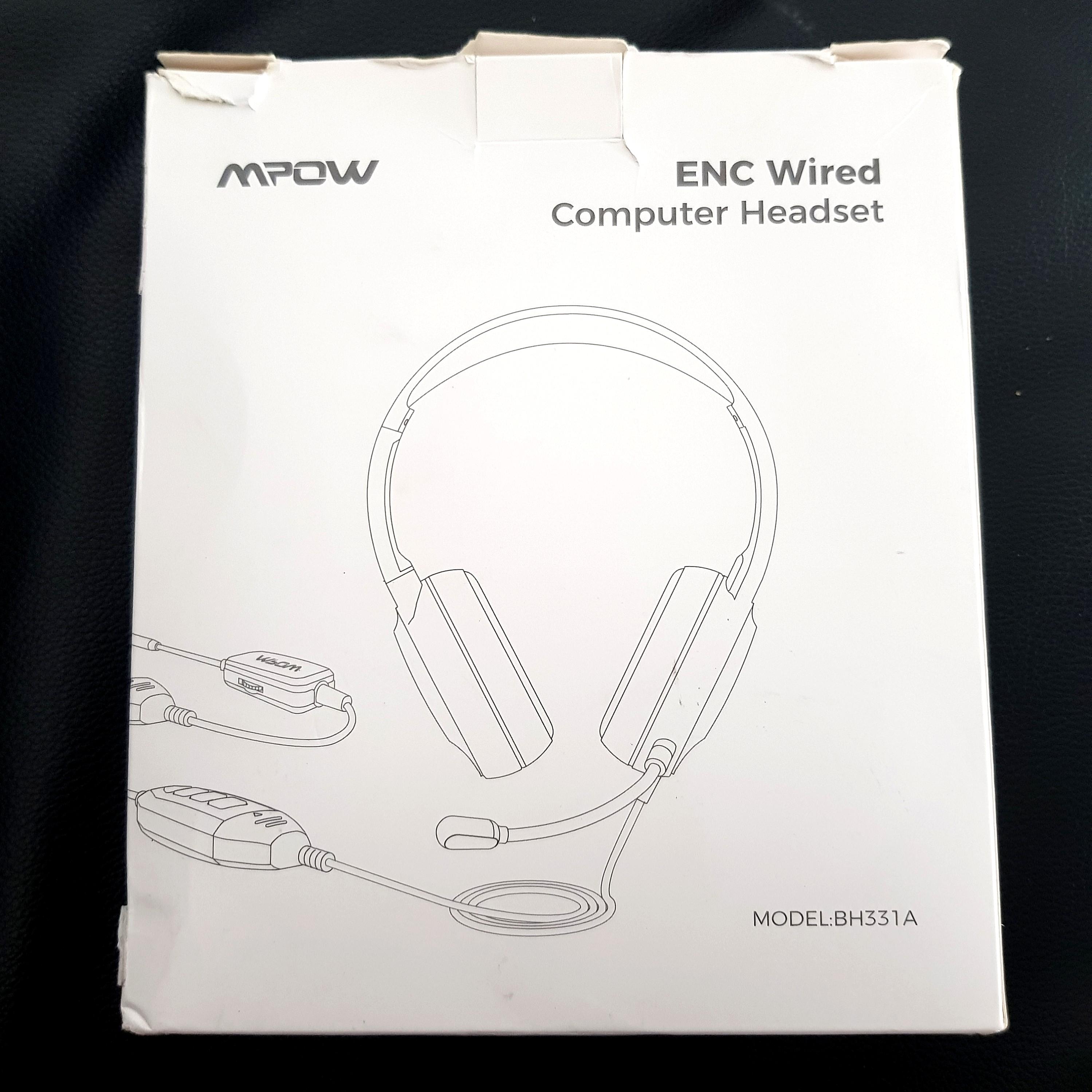 BRAND NEW IN PACKAGING MPOW ENC WIRED COMPUTER HEADSET MODEL