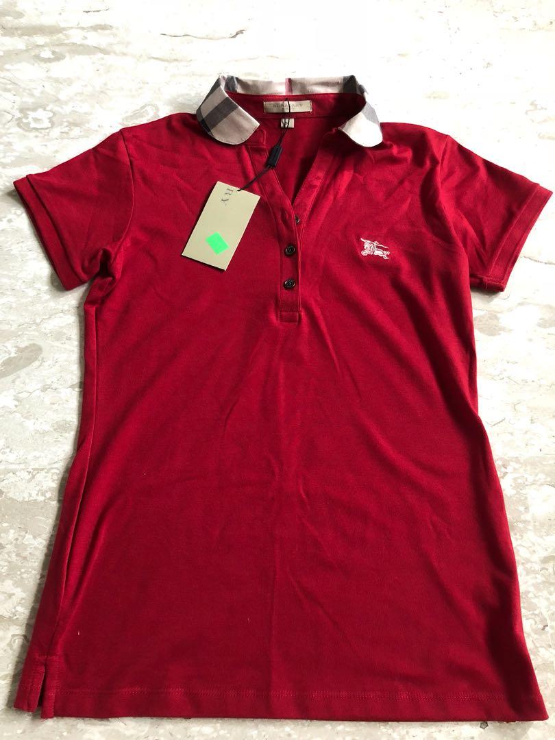 Burberry Brit Polo T-Shirt, Women'S Fashion, Tops, Shirts On Carousell