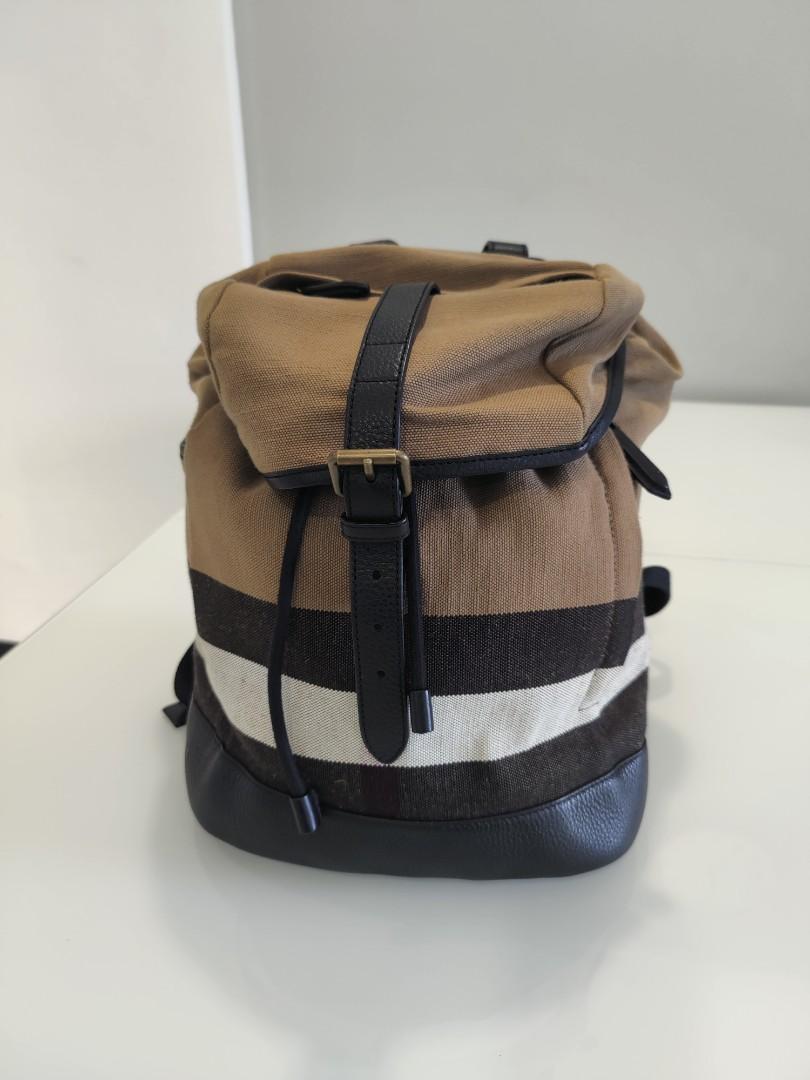 Burberry Canvas Backpack, Men's Fashion 
