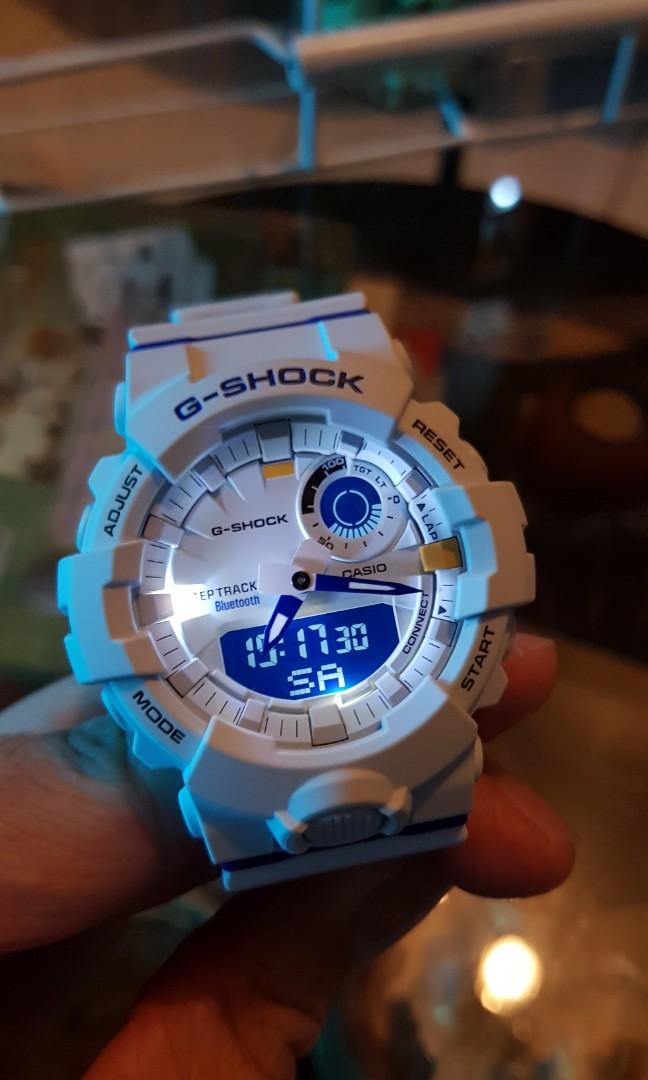 G shock clearance step tracker blue