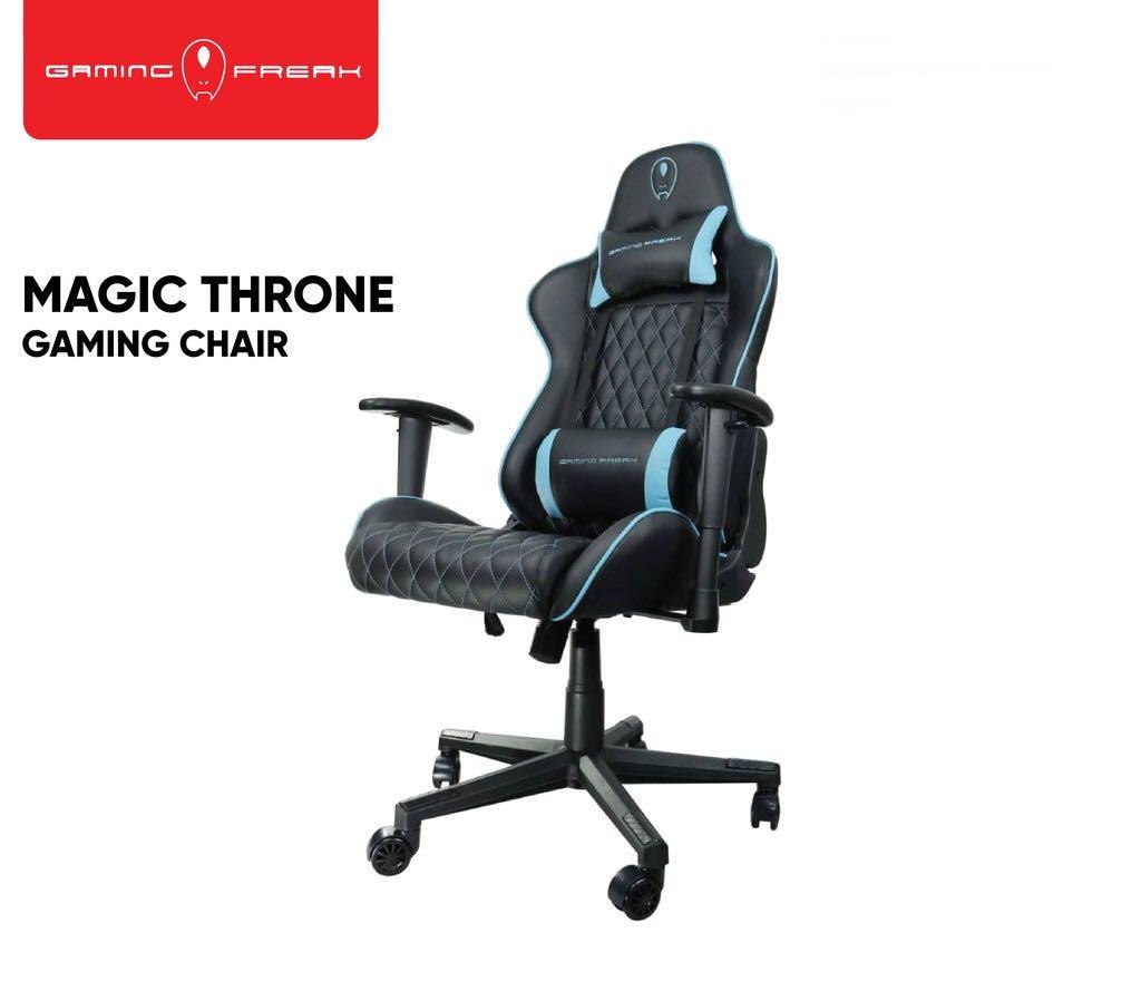 AVF GAMING CHAIR MAGIC THRONE BLK BLUE BLK ORANGE BLK RED Computers Tech Parts Accessories Computer Keyboard on Carousell