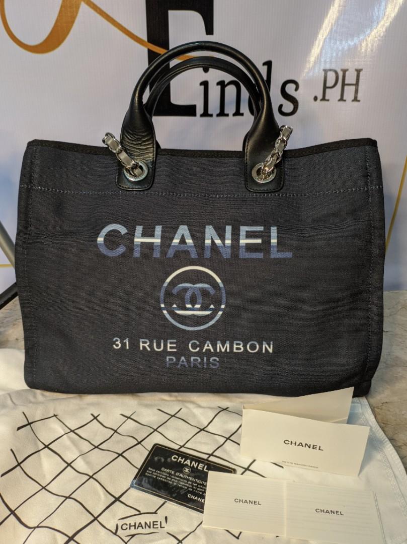 Chanel shopping tote bag, Luxury, Bags & Wallets on Carousell