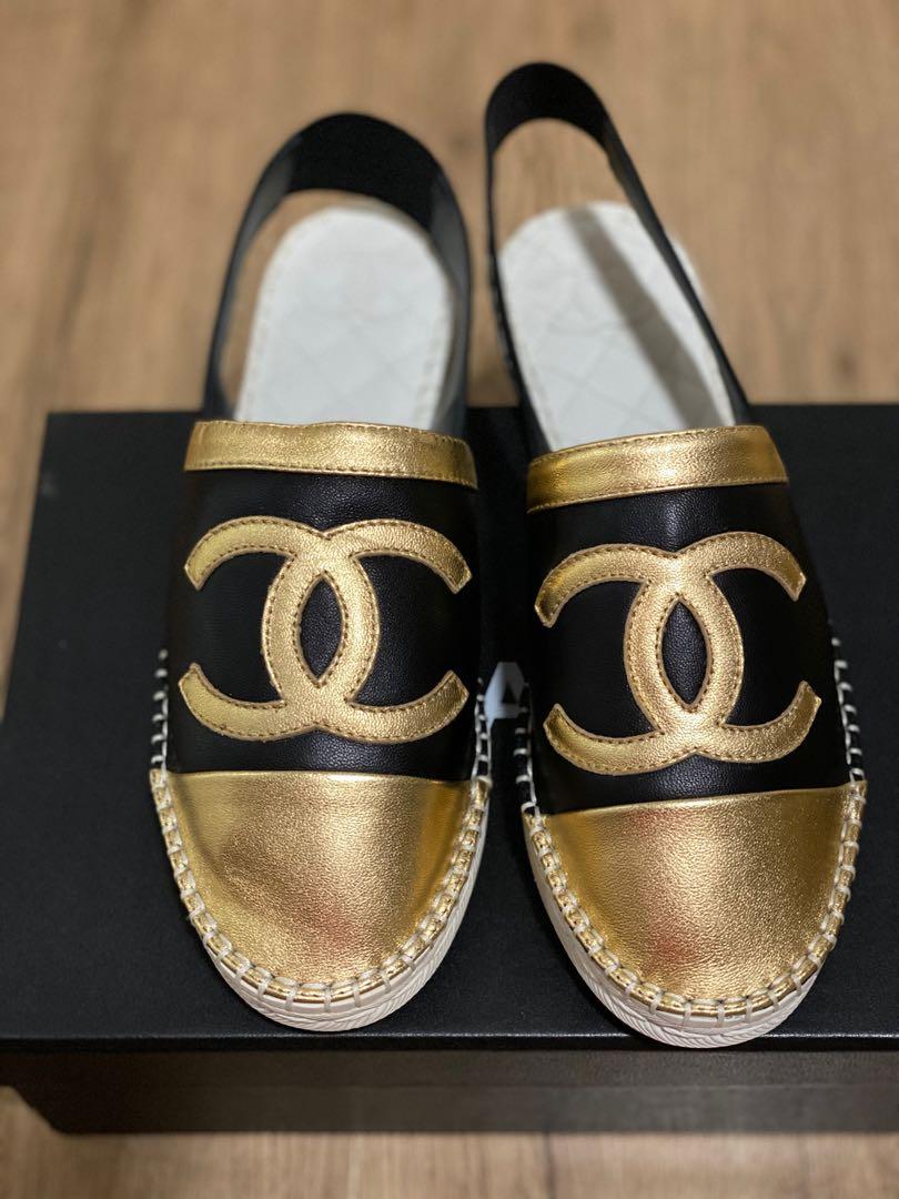 chanel slip ons