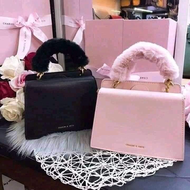Charles And Keith Fur Bag Women S Fashion Bags Wallets Handbags On Carousell