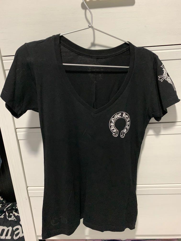 Chrome hearts ladies v neck tee, Women 