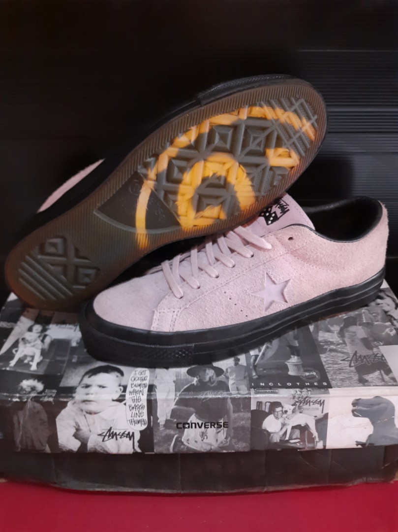 Converse One star 74 x Stussy Fesyen Pria Sepatu Sneakers di
