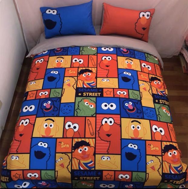 Queen Size Elmo Bedding Set Hanaposy