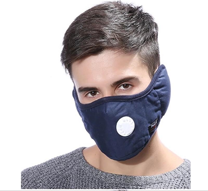 Face Thick Cotton Mask Velcro Back 2.5pm, Health & Nutrition, Face