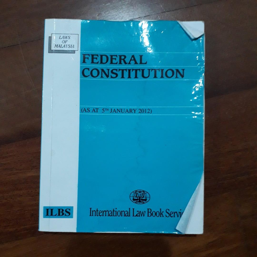 Federal Constitution Law Book Textbooks On Carousell