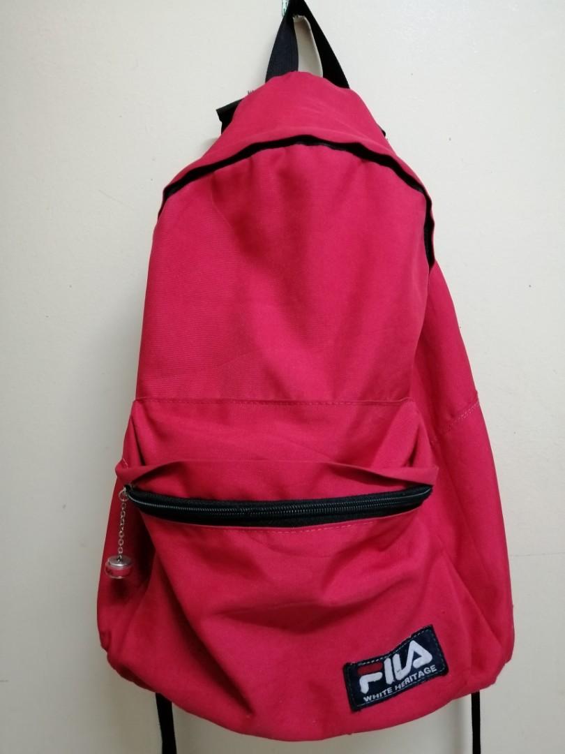 fila backpack mens pink
