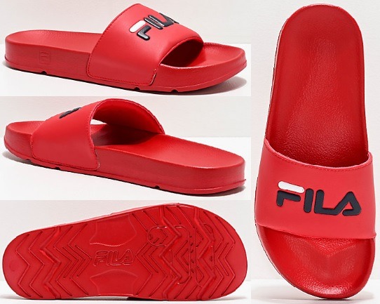 fila sandals red