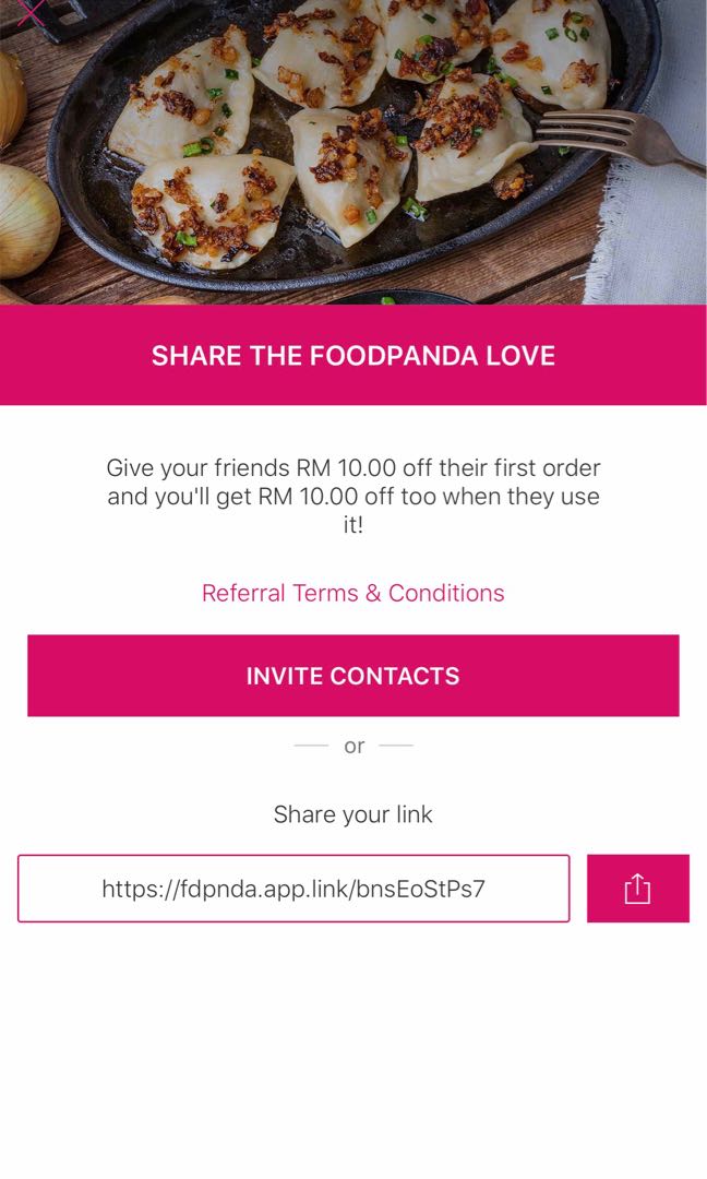 foodpanda new code