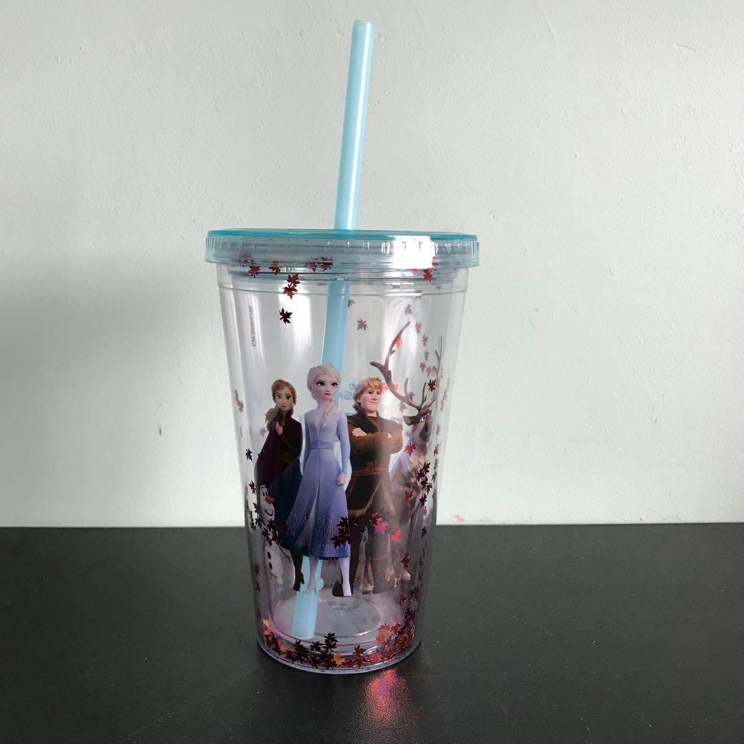 frozen tumbler with straw