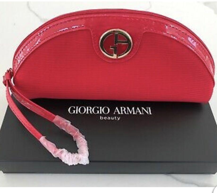 giorgio armani beauty red bag