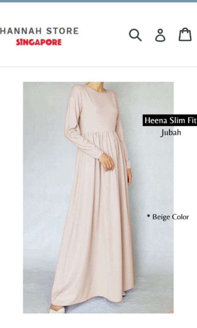 jubah slim fit