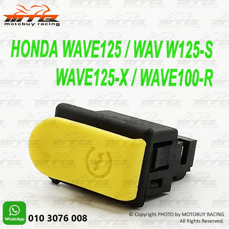 HONDA WAVE 125 / WAVE 125-S / WAVE 125-X / WAVE 100-R STARTER BUTTON ...