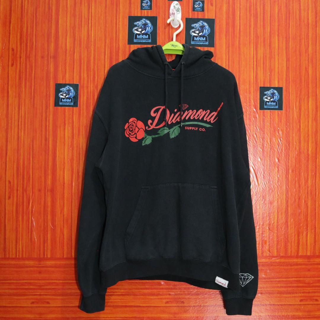 Diamond supply co rose hoodie on sale