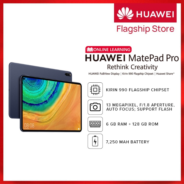 huawei matepad pro 10 8 inches 6gb ram 128gb rom android 10 8mp front camera 13mp rear camera tablets