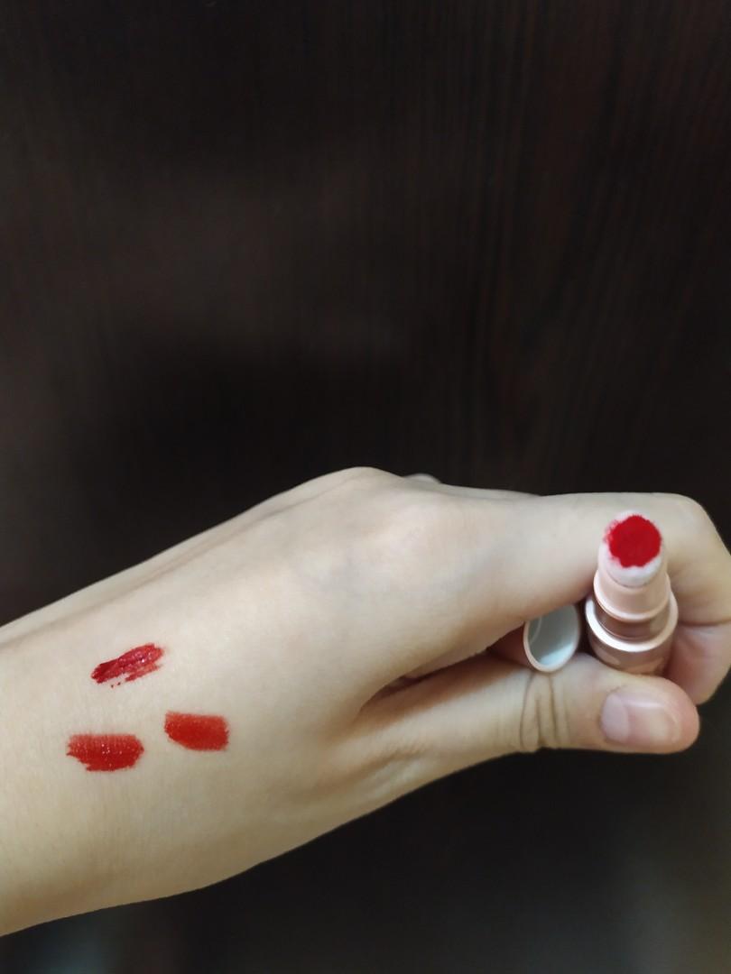 Im meme tik tok tint lip dangerous red, 美容＆個人護理, 健康及美容 皮膚護理, 化妝品