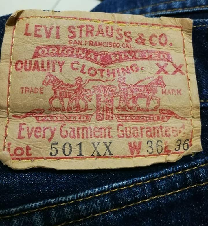 Levis 501xx big e clearance