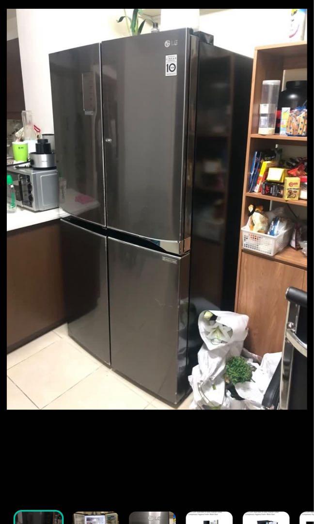 Lg 4door Inverter Tv Home Appliances Kitchen Appliances Refrigerators And Freezers On Carousell