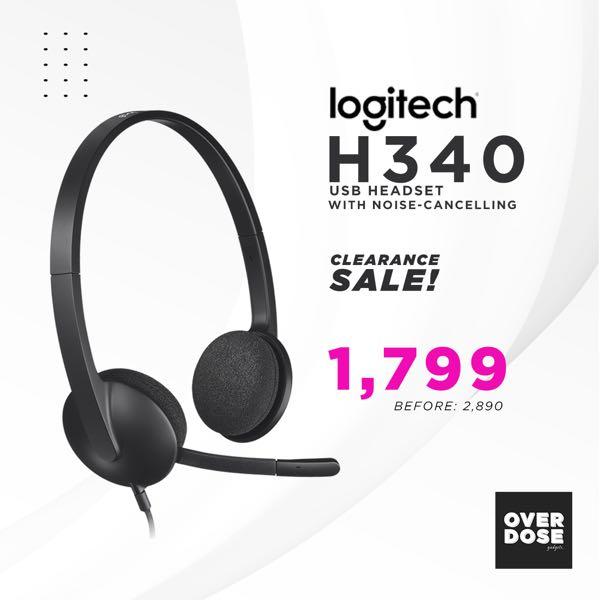logitech h340 mute button