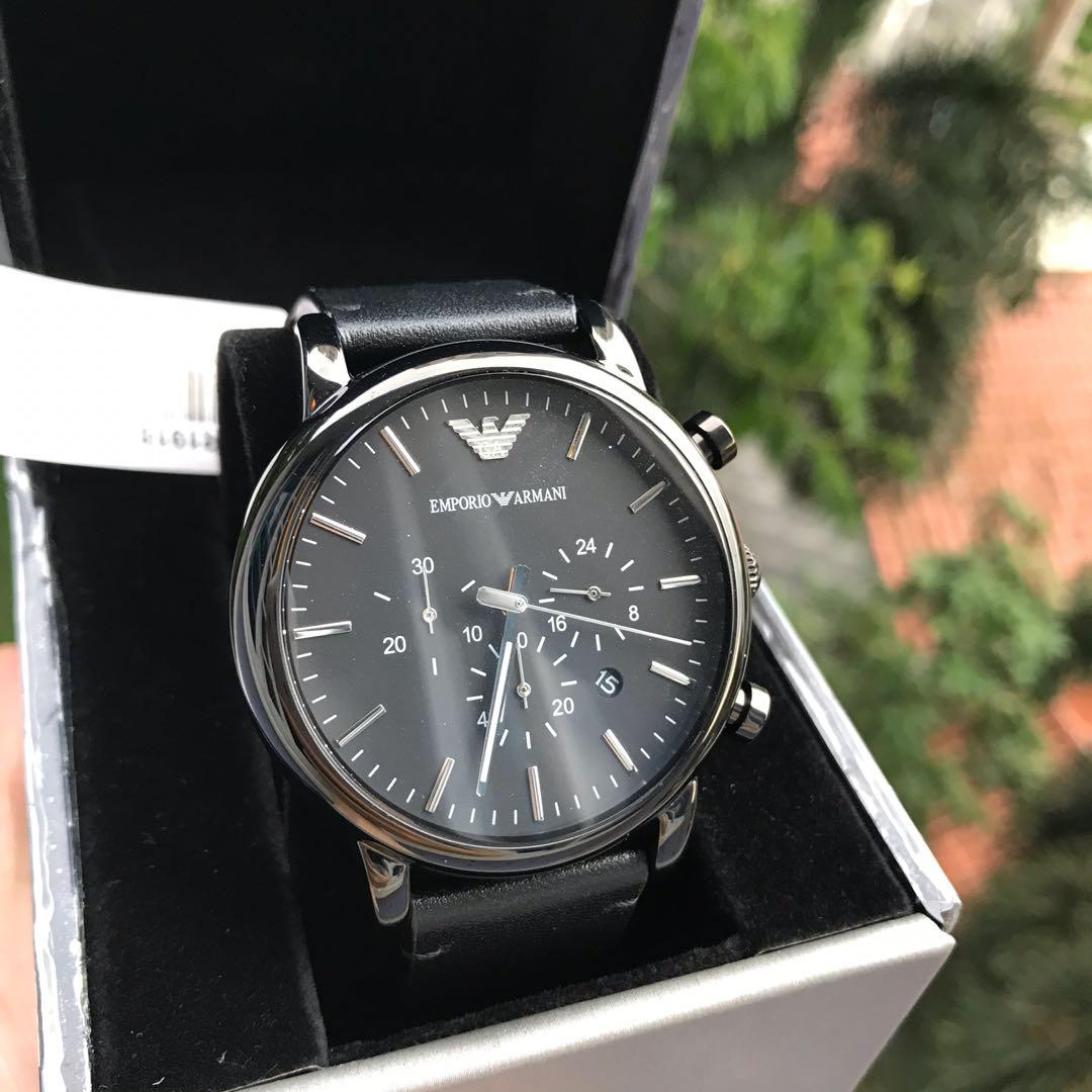 Matte black outlet armani watch