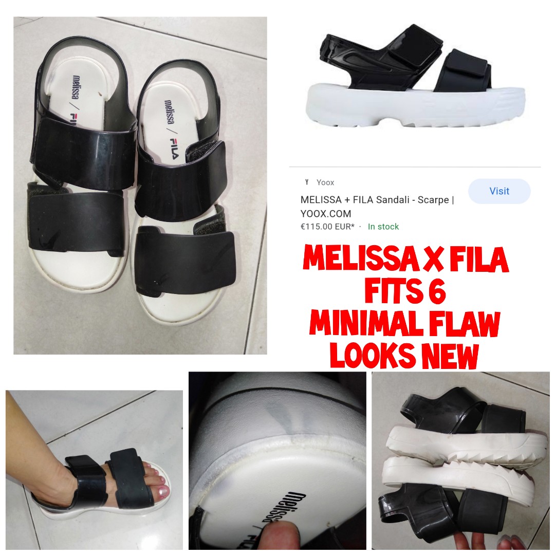 Melissa x Fila Sandals Women s Fashion Footwear Sandals on