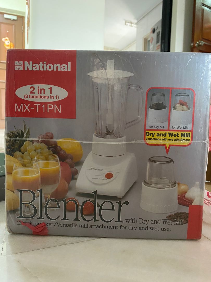 National Blender MXT1PN dry and wet mill, TV & Home Appliances