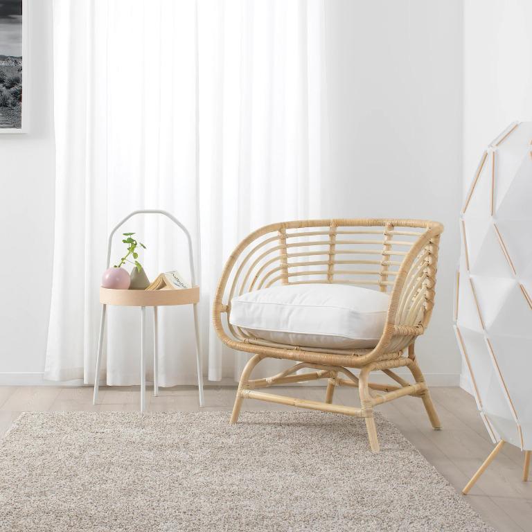 New Armchair Outdoor Bamboo Wicker Chair Balcony Veranda Furniture Others On Carousell