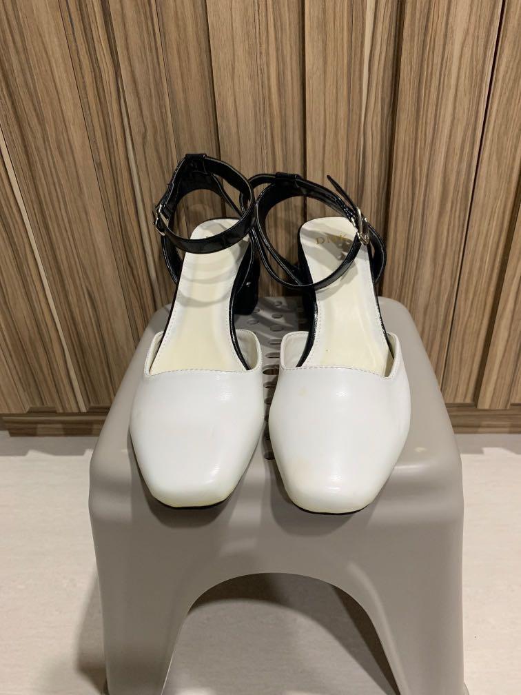 New Black N White Heels, Women's 