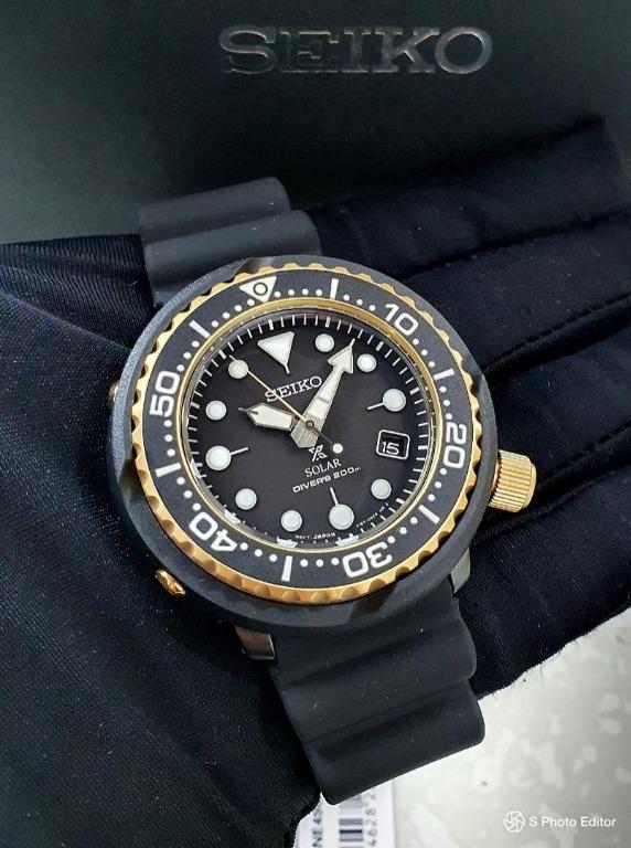 new] Seiko Prospex Gold Solar Tuna Mens Diver Watch SNE498 SNE498P1, Men's  Fashion, Watches & Accessories, Watches on Carousell