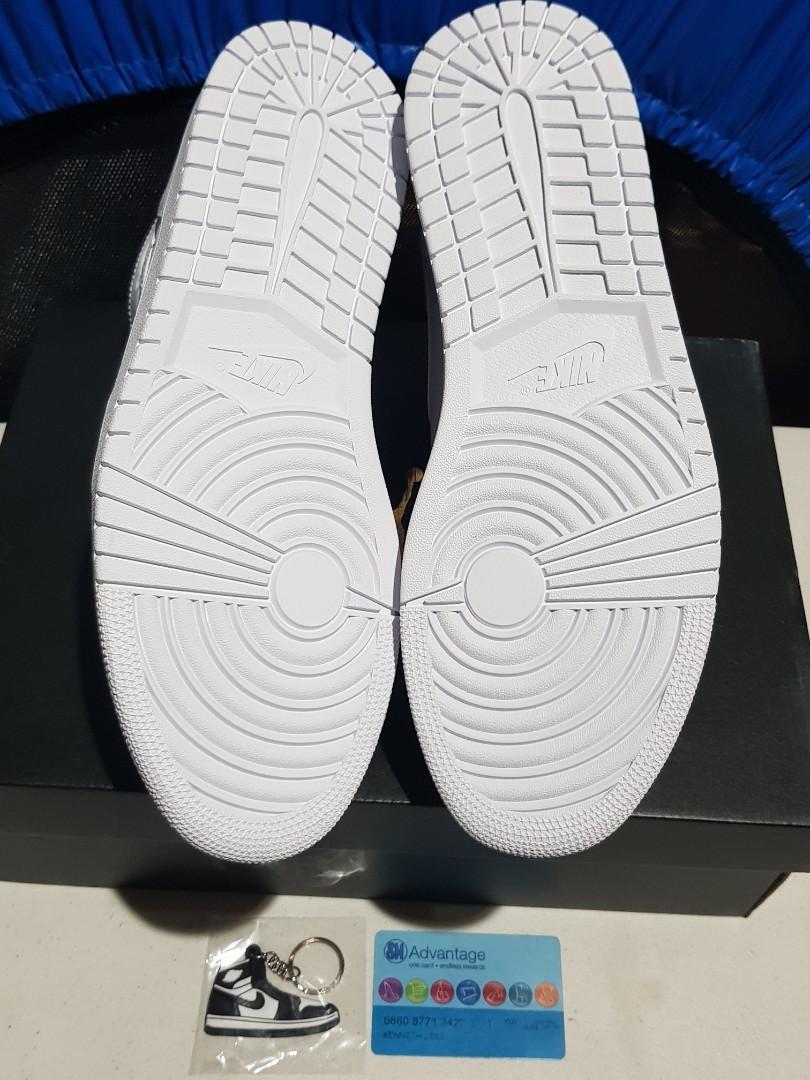 Nike Air Jordan 1 Mid Triple White Basketball Sneakers Size 12 BNDS