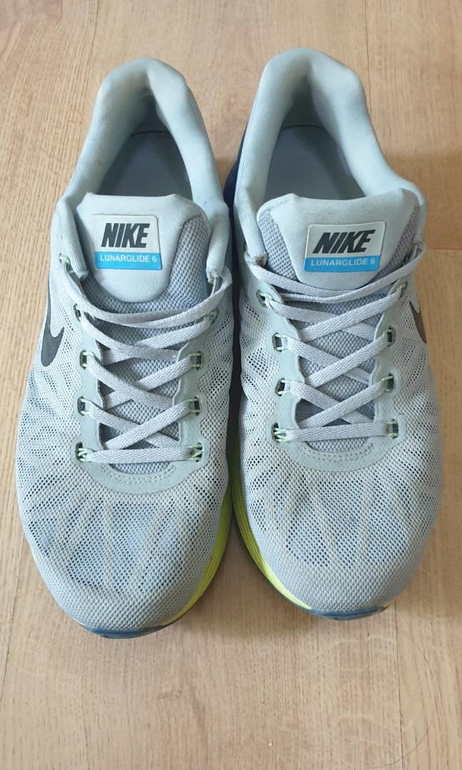 Nike Lunarglide 6 Grey Blue Men S Fashion Footwear Sneakers On Carousell