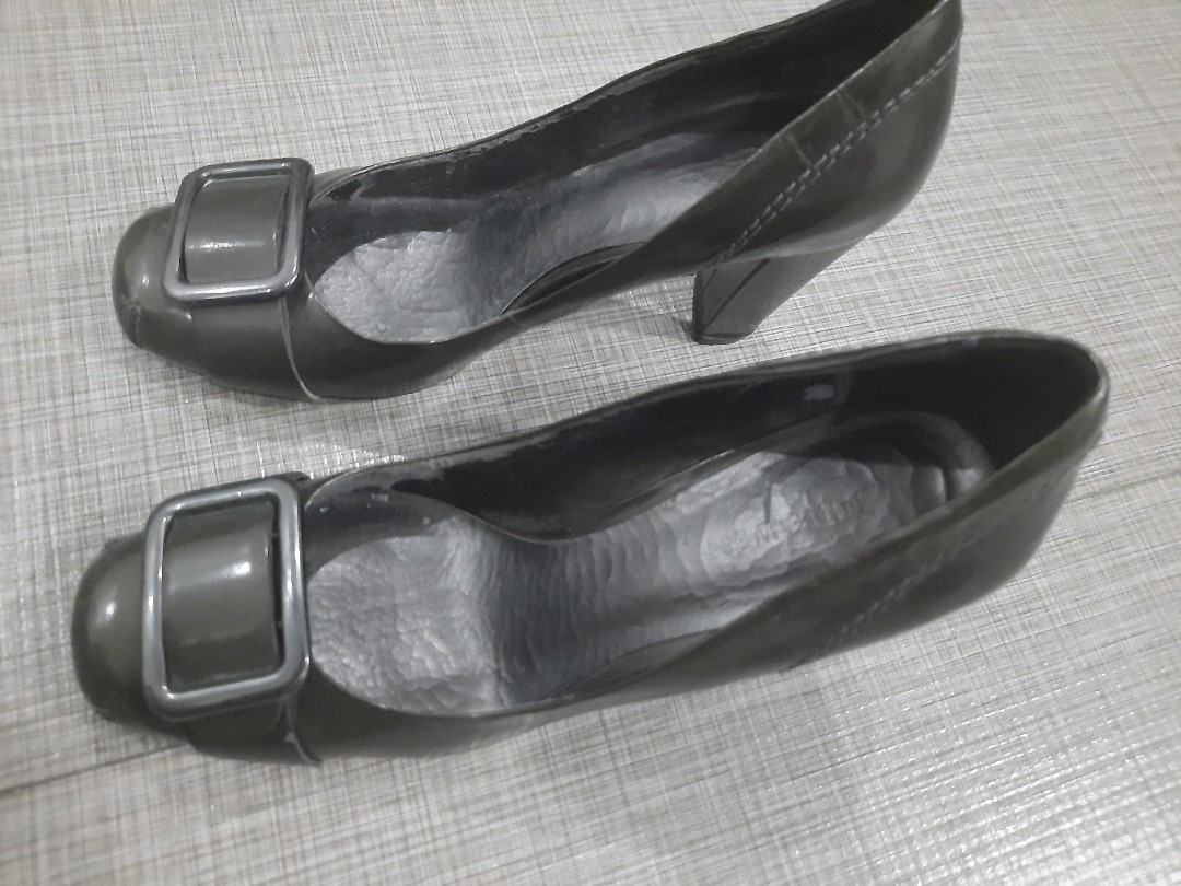 gunmetal colored heels