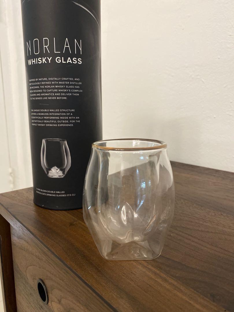 4x ORIGINAL NORLAN WHISKY GLASSES, Furniture & Home Living, Kitchenware