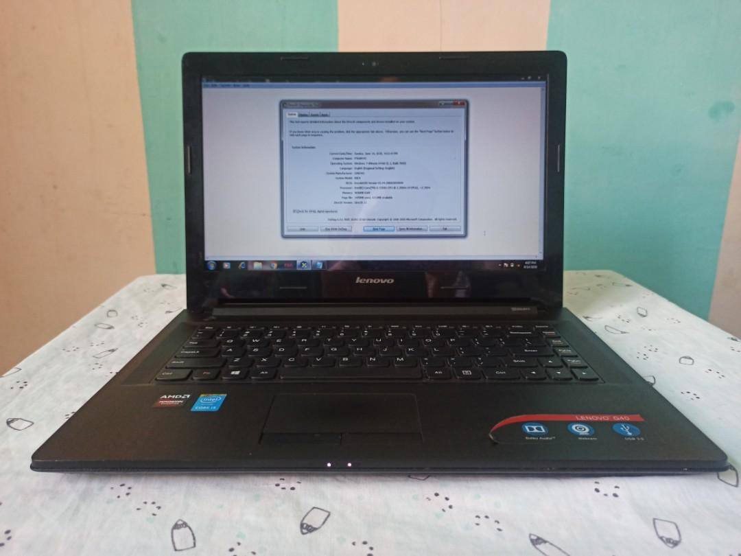 Notebook Lenovo G40 80 Black I5 Gen 5 Elektronik Komputer Laptop Di Carousell