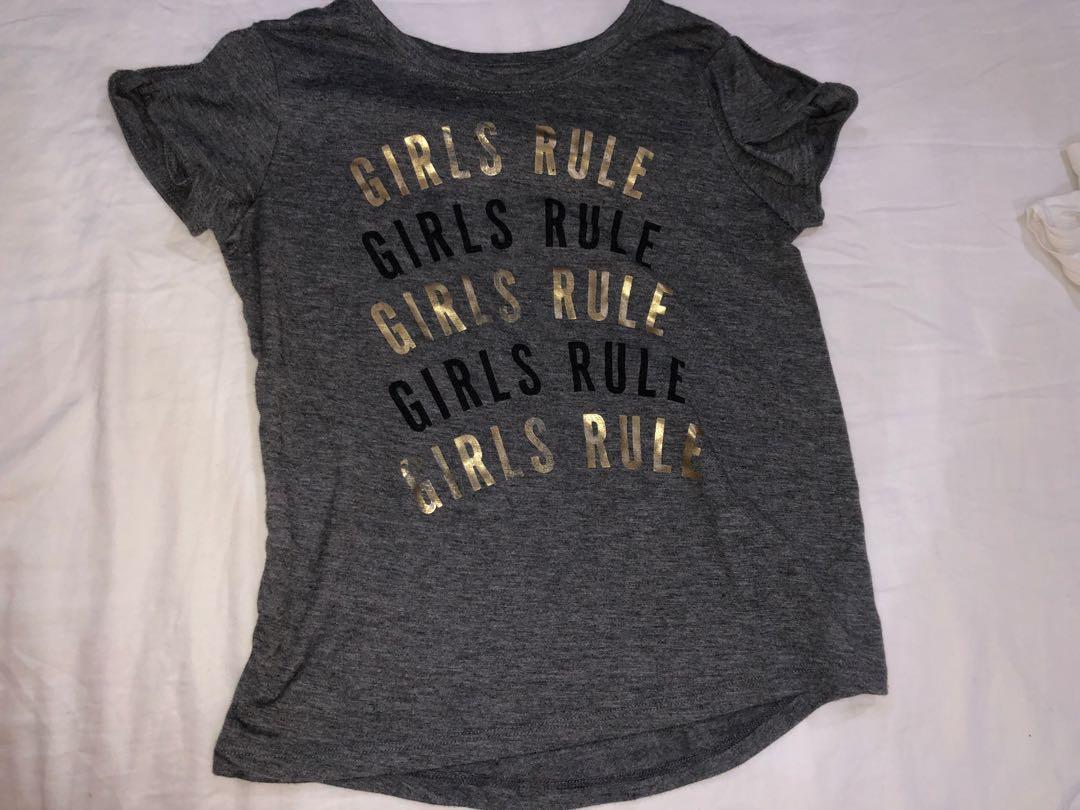 Old Navy Active Girls Rule T Shirt Babies Kids Girls Apparel 8 To 12 Years On Carousell