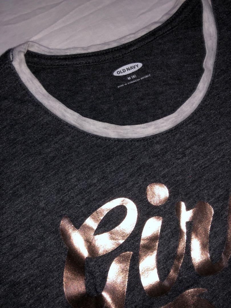 Old Navy Girls Rule T Shirt Babies Kids Girls Apparel 8 To 12 Years On Carousell