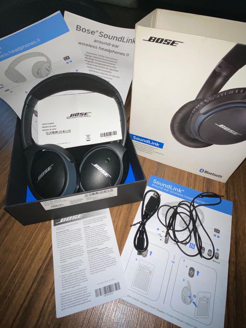 Original Bose Soundlink Around Ear Wireless Headphones Ii Audio Headphones Headsets On Carousell