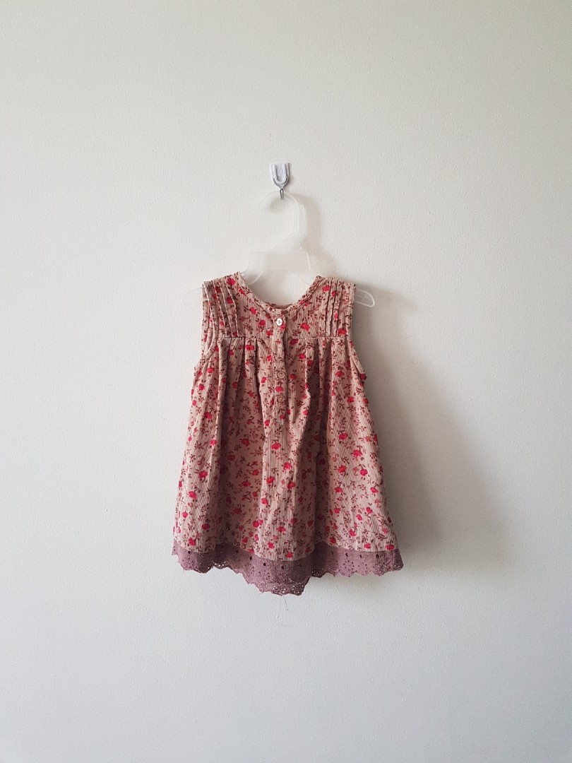 Original Zara Baby Dress Floral Size 12 18mos Bayi Anak Baju Bayi Di Carousell