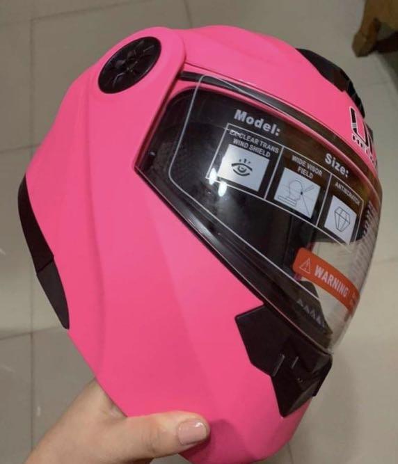 Rush covid sale ORZ neon pink Helmet 