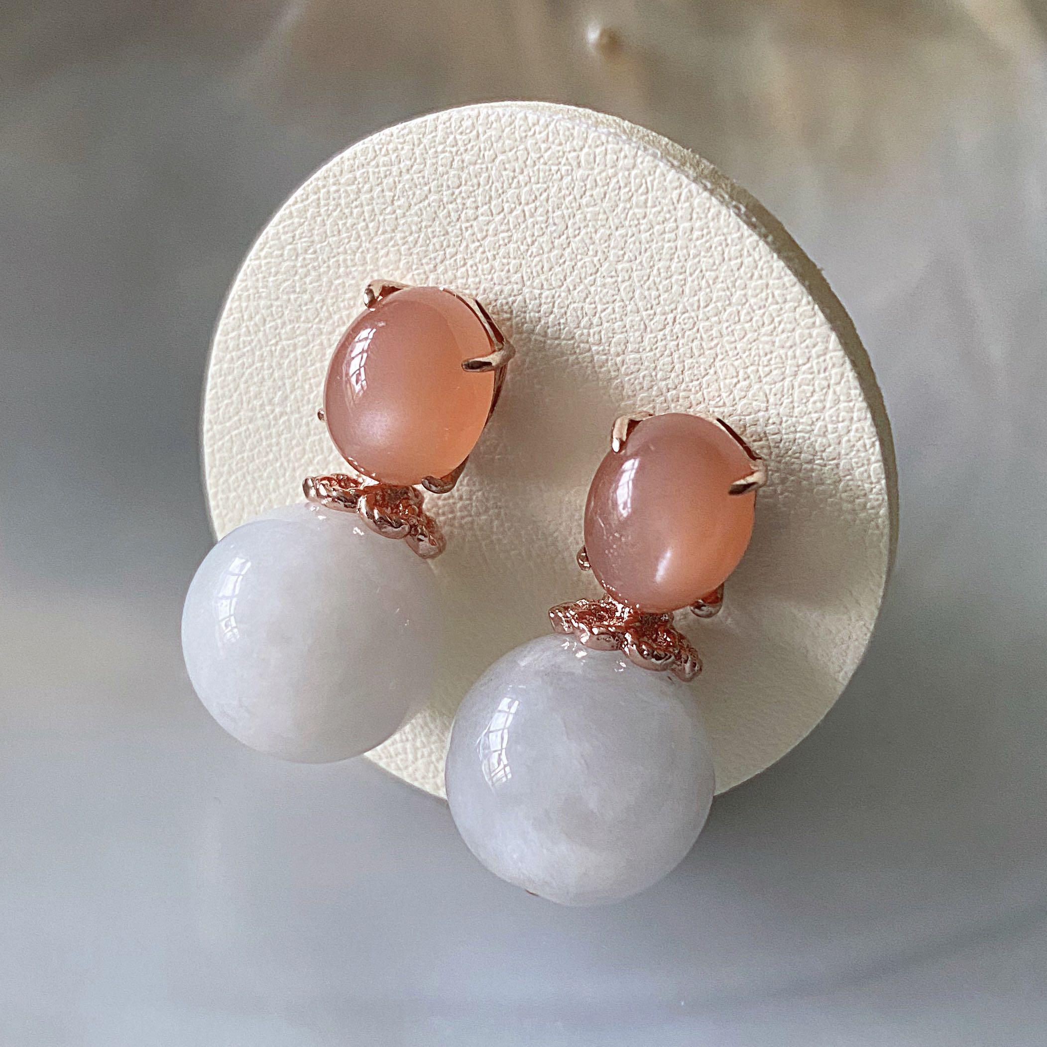 White jade earrings hotsell