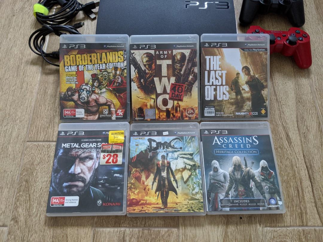 Virus Kristendom flåde Playstation 3 160GB used + 6 games, Video Gaming, Video Game Consoles,  PlayStation on Carousell