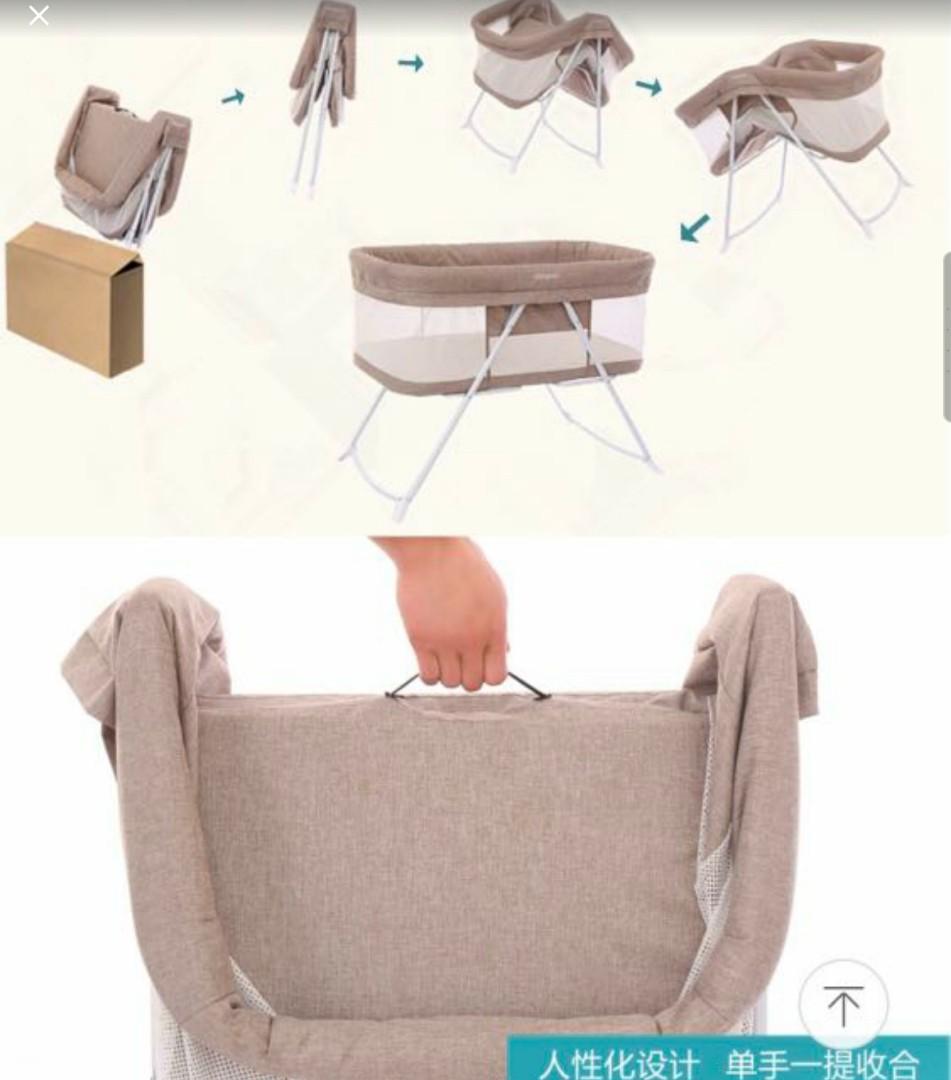 Portable & Foldable Baby Cot, Babies & Kids, Cots & Cribs on Carousell