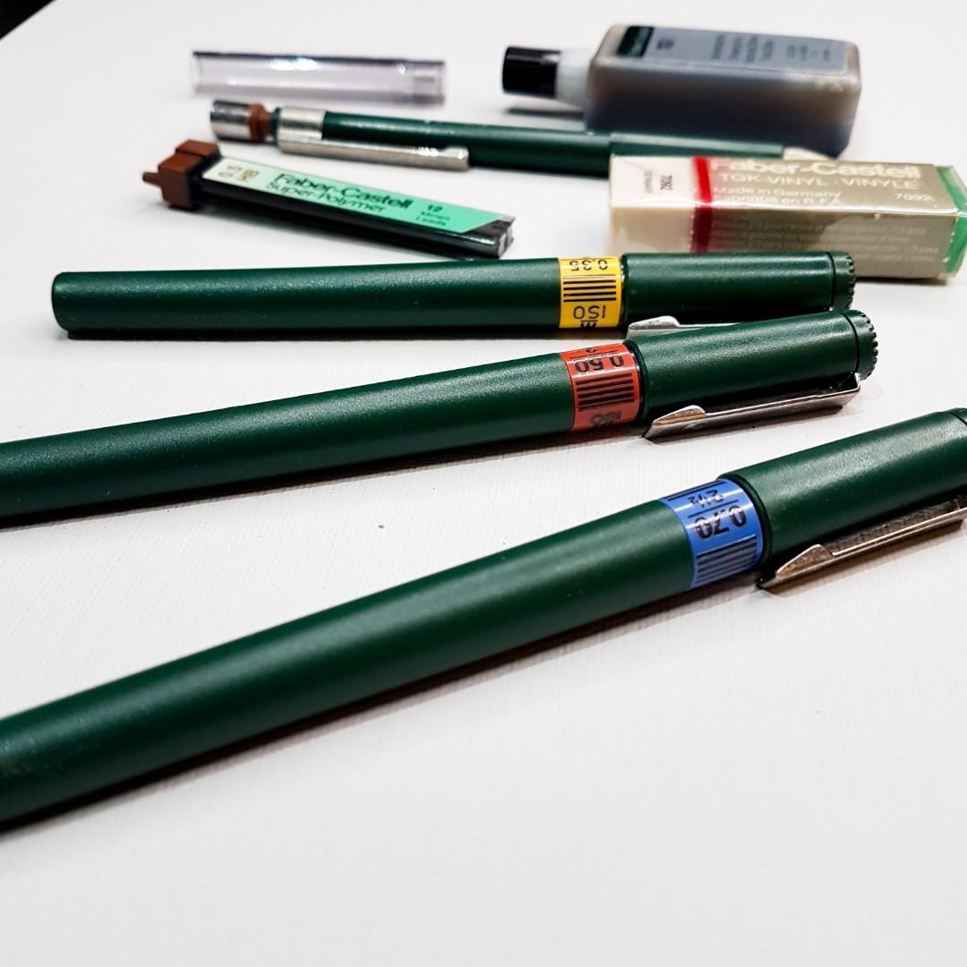 Faber Castell Technical Drawing Pen. COLLEGE SET, Hobbies & Toys, Stationary & Craft, Craft