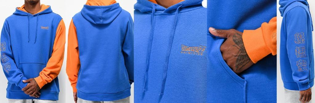 Primitive X Dragon Ball Z Goku Hoodie Blue Orange Men S Fashion Accessories Others On Carousell