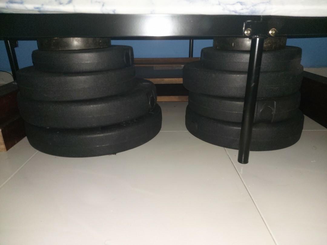 PVC Weight Plates, Sports Equipment, Exercise & Fitness, Weights