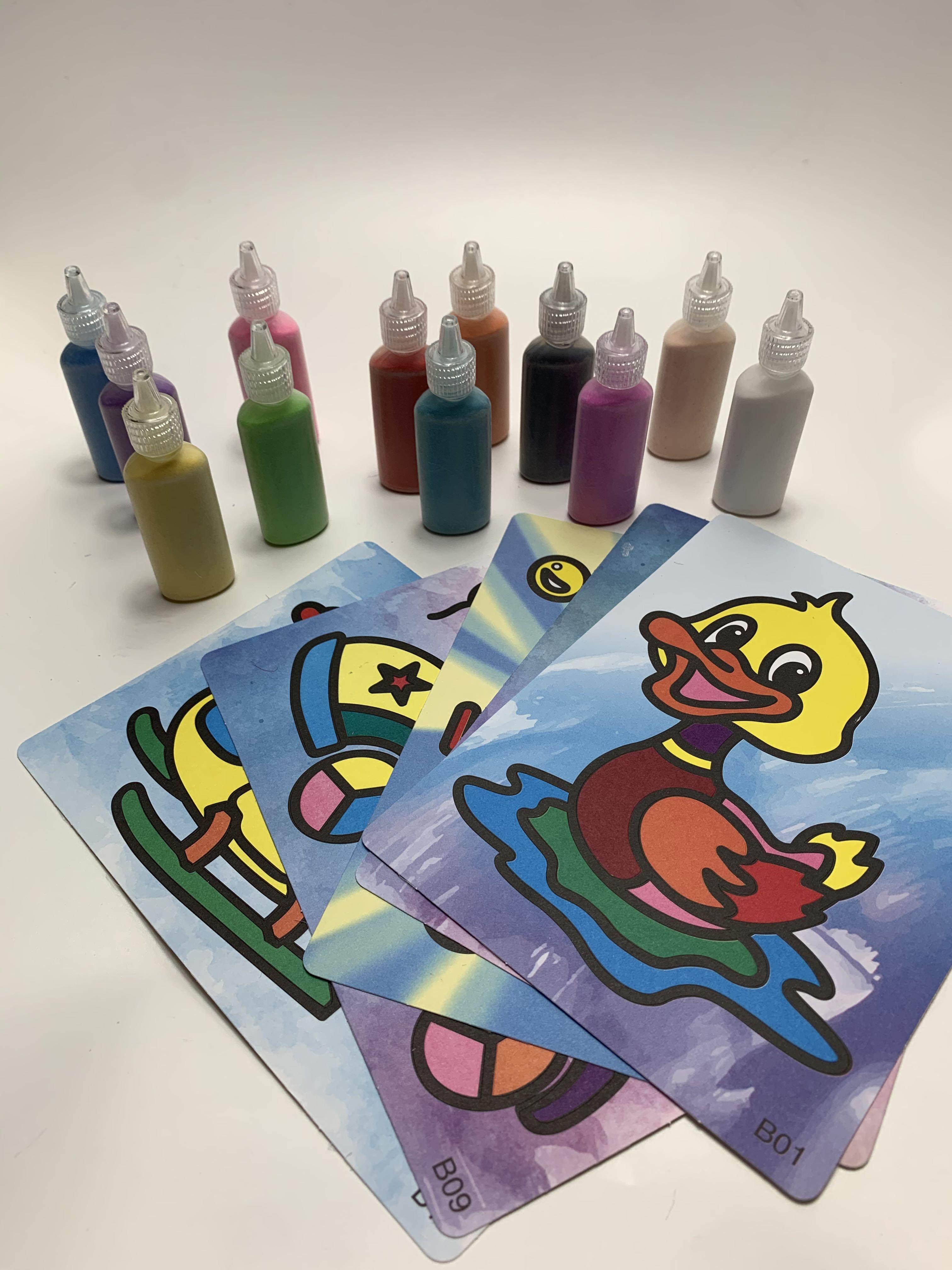 Ready Stock Kids Educational Sand Art Painting Creative Simulation